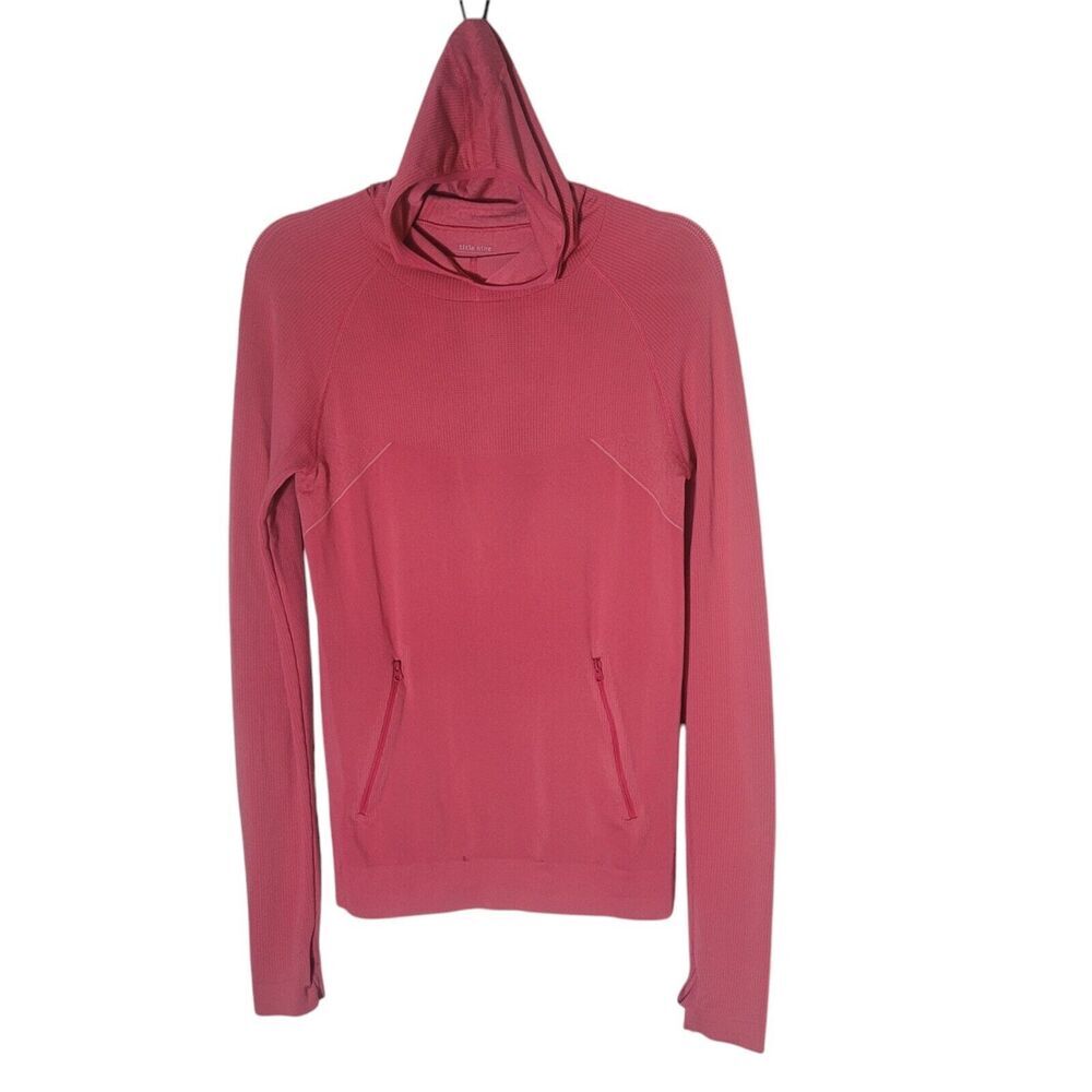 Title Nine Lightweight Athletic Hoodie Women's Size Small Coral Long Sleeve